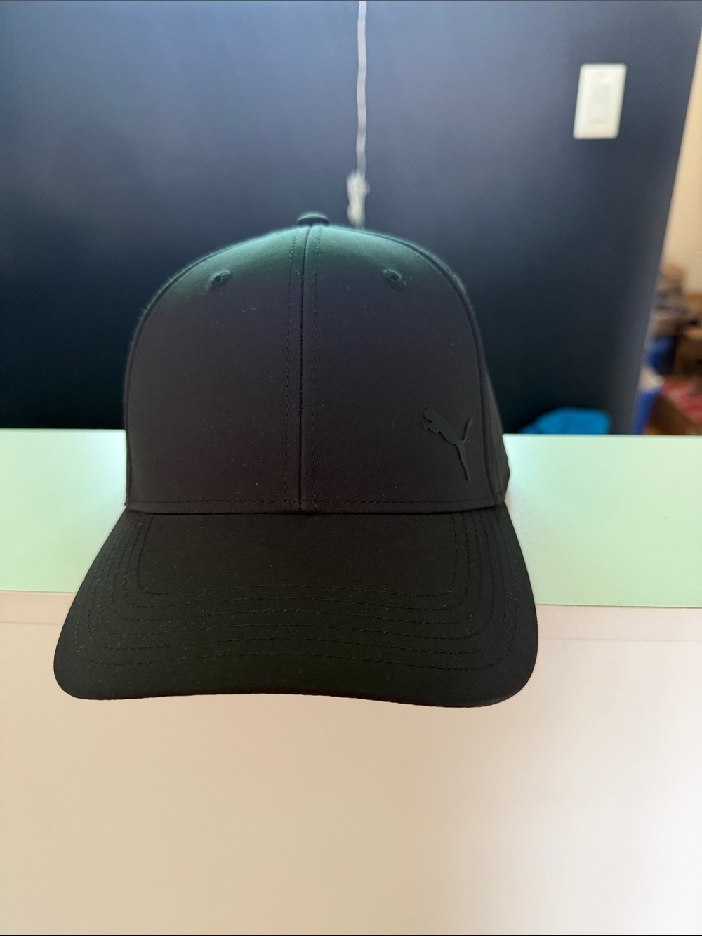 Puma Men's Solid Black Logo Cap